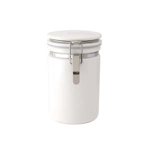 Kitchenware: Coffee/Tea Canister 200gm White