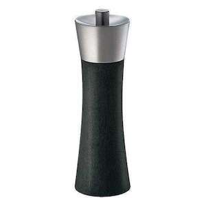 Kitchenware: Augsburg  Salt Mill Stainless Steel Black 18cm