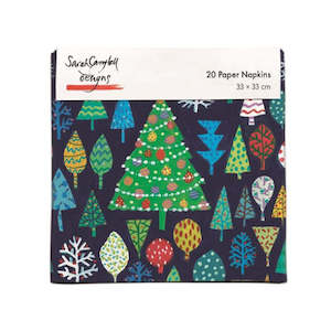 Christmas Paper Napkins Christmas Forest 20 Pack