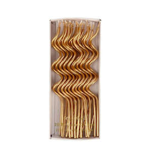 Kitchenware: Gold Swirly Candles