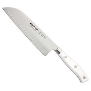 Kitchenware: Riviera Blanc Santoku Granton Edge Knife 180mm