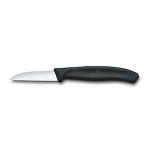 Kitchenware: Straight Plain 6cm Knife Black