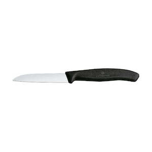 Kitchenware: Swiss Classic Paring Knife 8cm Straight Edge Black