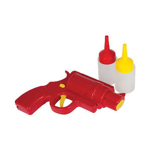 3 Piece Condiment Gun Set Red/Yellow