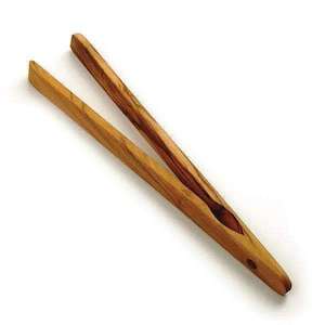 Kitchenware: Olive Wood Toast Tongs