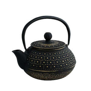 Kitchenware: Imperial Cast Iron Teapot 800ml Black/Gold