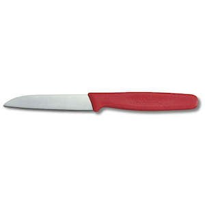 Paring Knife Straight Blade Red 8cm