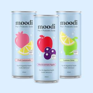 Health supplement: Pre + Probiotic Soda