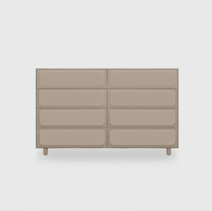 Mood Furniture: Forma 8 Drawer Lowboy - Colour