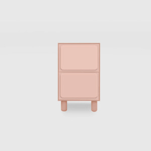 Mood Furniture: Forma 2 Drawer Bedside - Colour