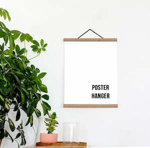 Poster Hanger - Solid Oak