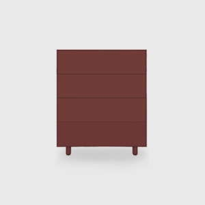 Slim 4 Drawer Tallboy - Colour