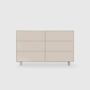 Slim 6 Drawer Lowboy - Colour