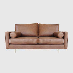 Sofas: Plimmerton Vegan Leather Sofa - 3 Seater