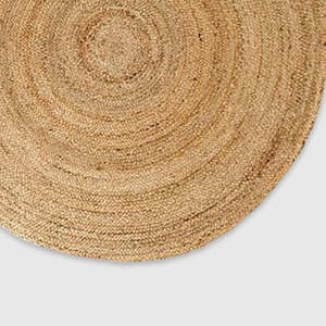 Rugs: Round Jute Rug Natural 240cm