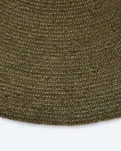 Rugs: Tairua Moss Green Round Floor Rug