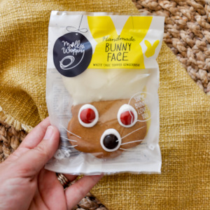 Internet only: Bunny Face White Choc Topped Gingerbread * 48 pack