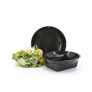 No.6 Bowl w/Rectangular Base 16Diacm Pk/20 - Black (5108)