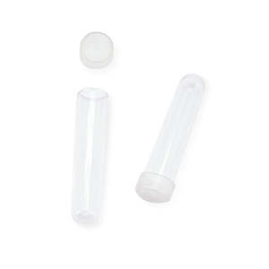 Plastic Water Tube/Vial 2Diax10Hcm Pk/100 - Clear