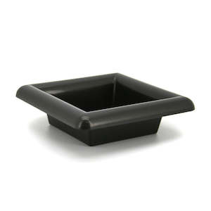 Plastic Square Arrangement Tray 12.5Sqx3.75Hcm - Black