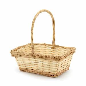 Willow Rectangular Basket 26Lx21.5Wx12Hcm - Natural (10-Bas-356Lemon)