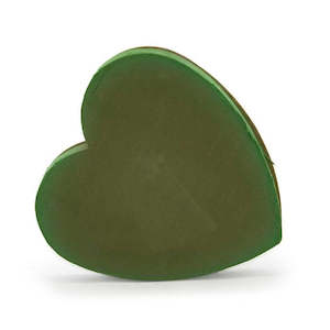 Oasis Cardboard Base Heart Large 35cm - Green (3135-00)