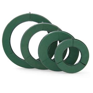 Oasis Naylorbase Wreath 35Diacm (14") Pk/2 - Green (4509)