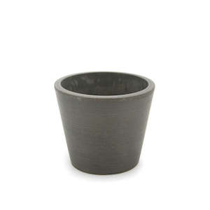 Stonefusion Squat Cone Pot Mini 10Diax8.2Hcm - Charcoal