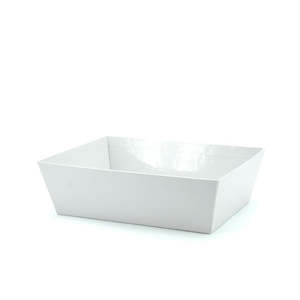 Solid Hamper Tray 32Lx24Wx9Hcm Pk/10 - White