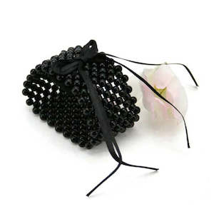 Pearl Bracelet Large 4cm Wide - Black (62404)