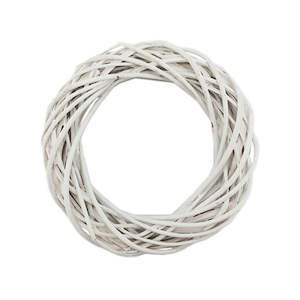 Willow Wreath 25Diax5Hcm - White