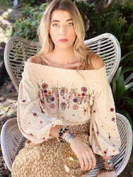 Joplin Cotton Embroidery blouse - BNWT