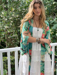 Passion flower Crop Kimono