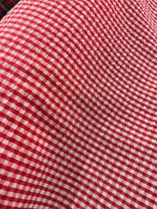 SS6 – Red – Seer Sucker / Gingham – 65% Polyester / 35% Cotton – 145cm w…