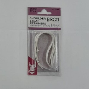 Products: Birch – Shoulder Strap Retainers – White – 012510