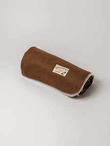 Accessories: Woollen Blanket - Brown