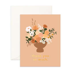 Florist: Thank you so much Bouquet Card