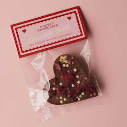 Plum & Pearl Milk Choc Heart