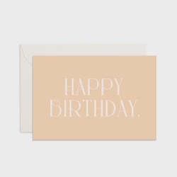 Happy Birthday Blush Mini Card