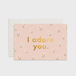 I adore you mini card