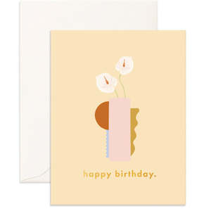 Florist: Happy birthday Tailflower Card