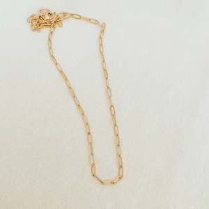 Gold PaperClip Chain By Katy B