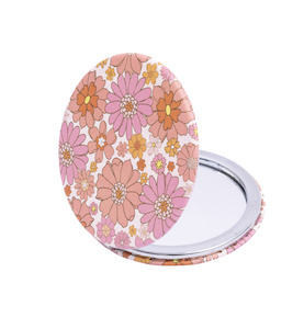 Handbag Accessories Flowers Compact Mirror