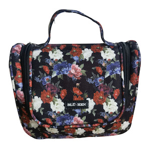 Gift: Toiletry Bag - Black Floral