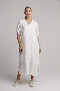 Gift: Studio Shirt Dress - Salt