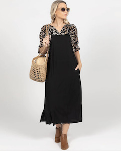 Apron Dress - Black