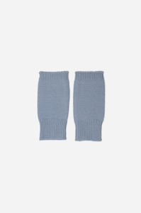 Plain Fingerless Gloves Blue