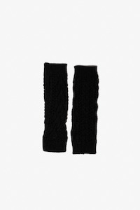 Lina Fingerless Gloves Black