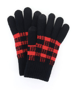 Gift: Britts Knits Buffalo Plaid Gloves - Red