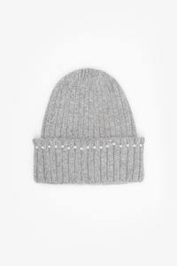 Pearl Beanie - Grey Marl